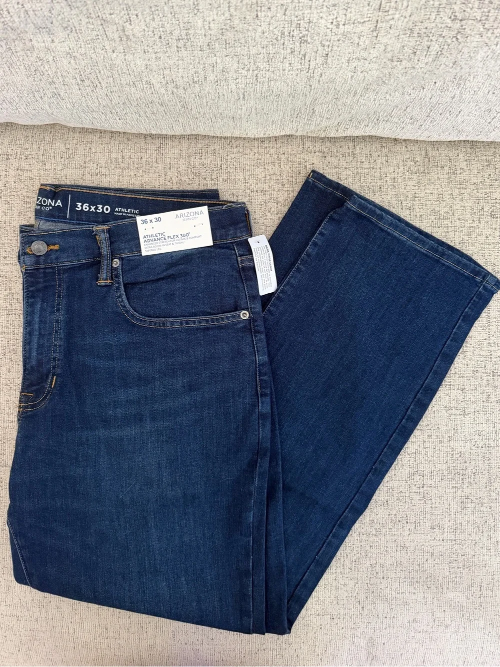 Men’s Arizona Athletic Advance Flex 360 Jeans, NWT, 36 x 30